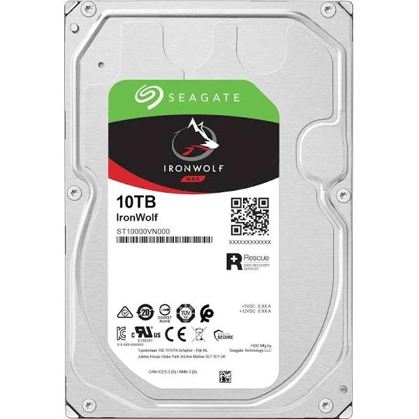 Seagate IronWolf 3.5" 10TB SATA Internal NAS Hard Drive ST10000VN000