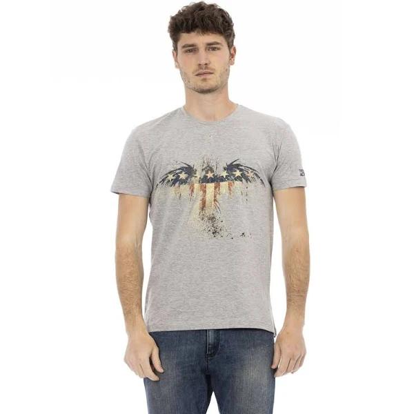 Trussardi Action Gray Cotton T-Shirt XXL