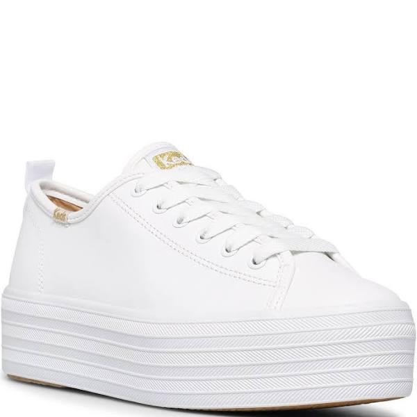 Keds Women's Triple Up Leather Sneakers White 41