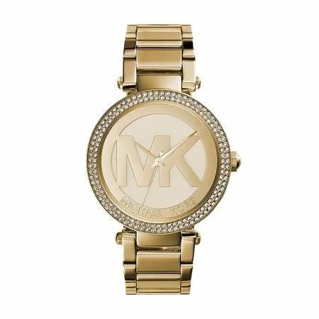 Michael Kors Slim Camille Beige Leather Women's Watch MK2330