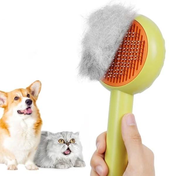 Donut Pet Comb Removes Loose Fur Dematting Tool Grooming Slicker Brush