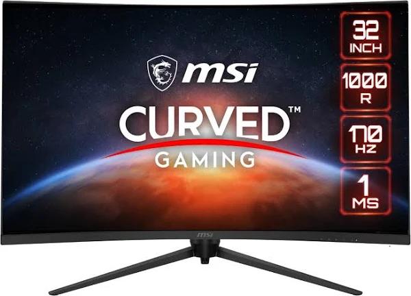 MSI G321CQP 32 WQHD VA Led 170Hz Curved Gaming Monitor Clear