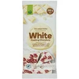 Woolworths Cooking Chocolate White 200g