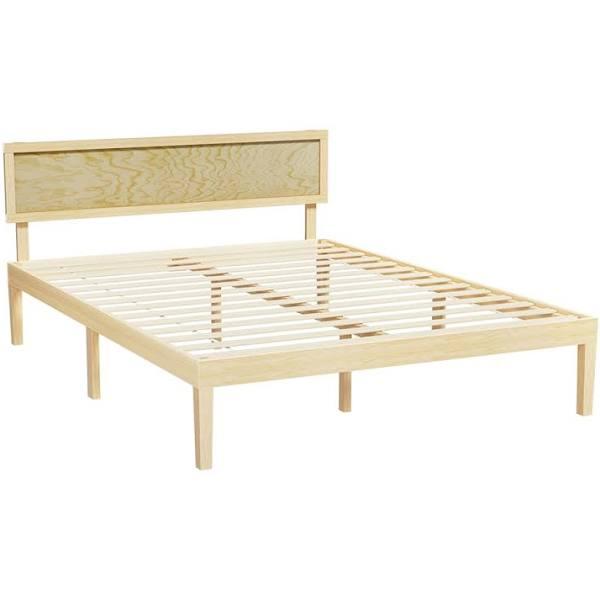 Artiss Bed Frame Queen Size Wooden Base Mattress Platform Timber Pine Yumi