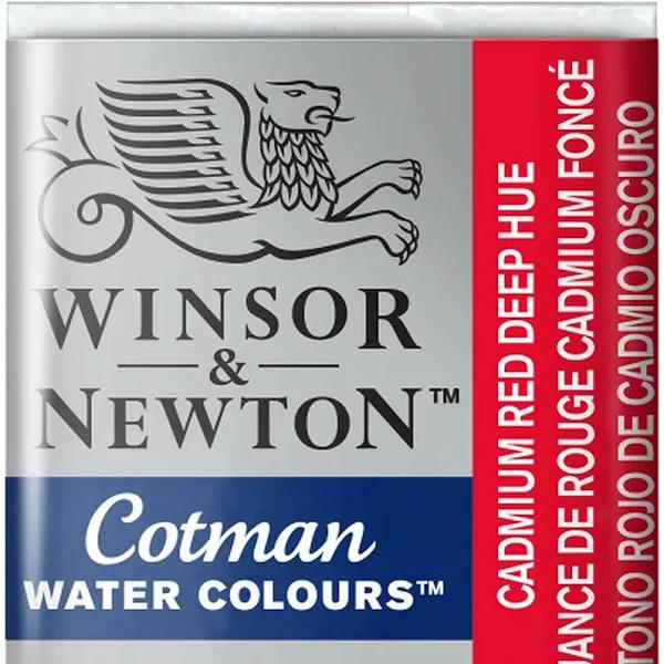 Winsor & Newton : Cotman Watercolour : Half Pan : Cadmium Red Deep Hue