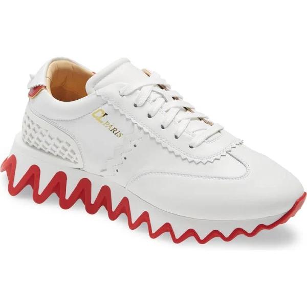 Christian Louboutin Loubishark Leather Sneakers - White - 44.5