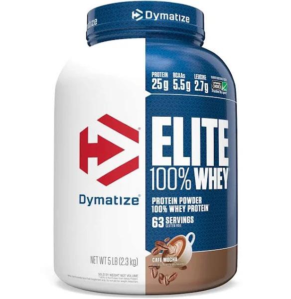 Dymatize Elite 100% Whey - 5lbs Cafe Mocha