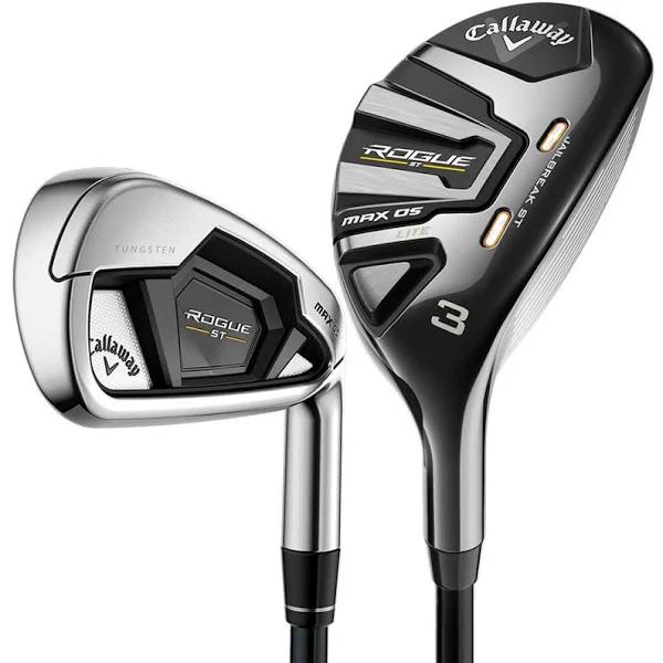 Callaway Rogue St Max Os Lite Combo Set · Right Handed · Graphite · Senior · 5H,6H,7-PW,AW