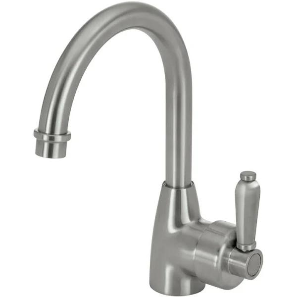 Fienza Basin Mixer Bathroom Gooseneck Tap Brushed Nickel Eleanor 202104NN by Swan Street Sales