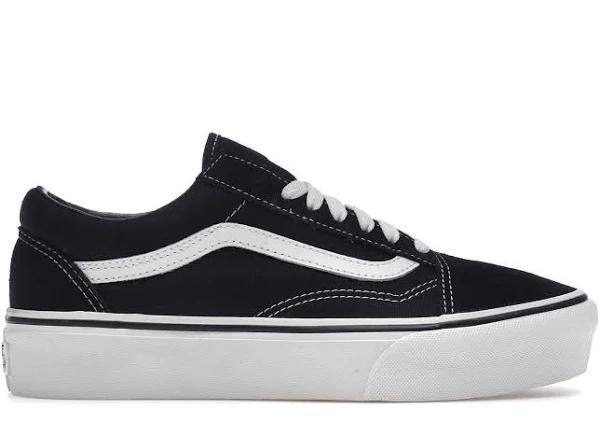 Vans Old Skool Platform Black White