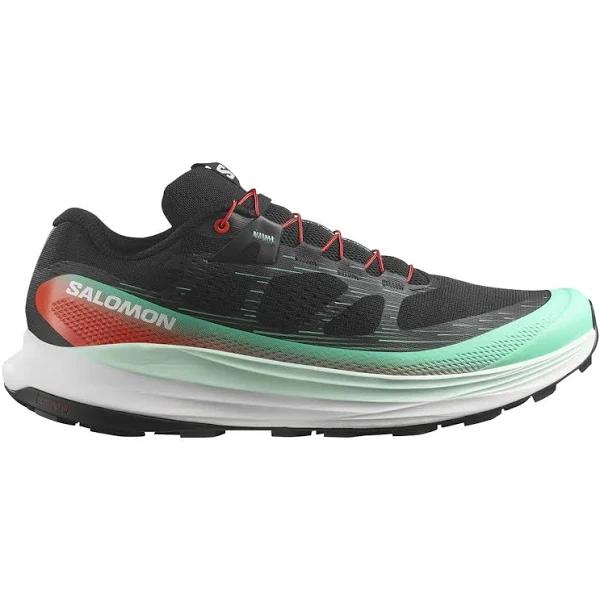 Mens Salomon Ultra Glide 2 Black / Electric Green / Cherry Tomato / US 10