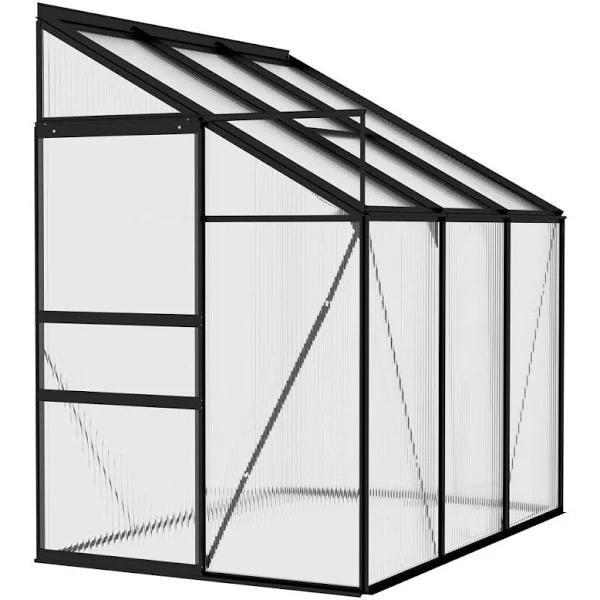 vidaXL Greenhouse Anthracite Aluminium 1.38 m³