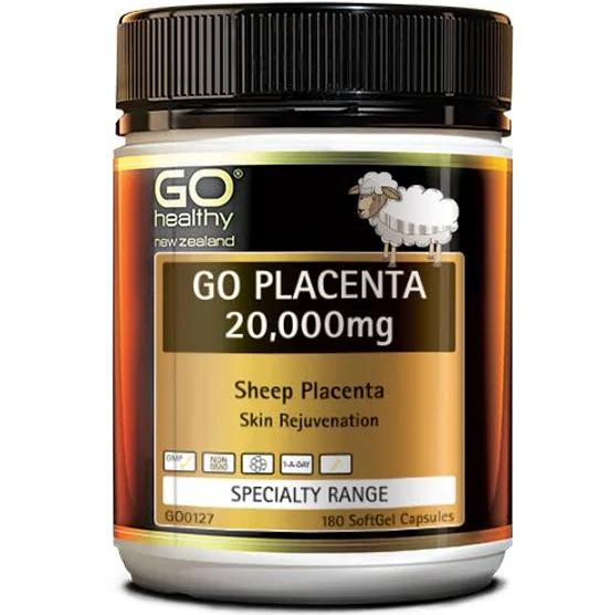 GO Healthy Go Placenta 20,000mg - 180 Capsules