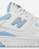 New Balance White & Blue 550 Sneakers