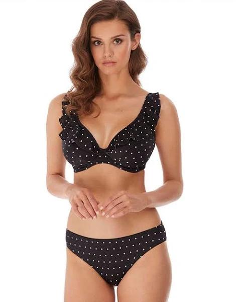 Freya Jewel Cove High Apex Bikini Top Black