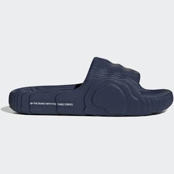 adidas-Adilette 22 Slides-Men-Dark Blue / Cloud White / Dark Blue-5