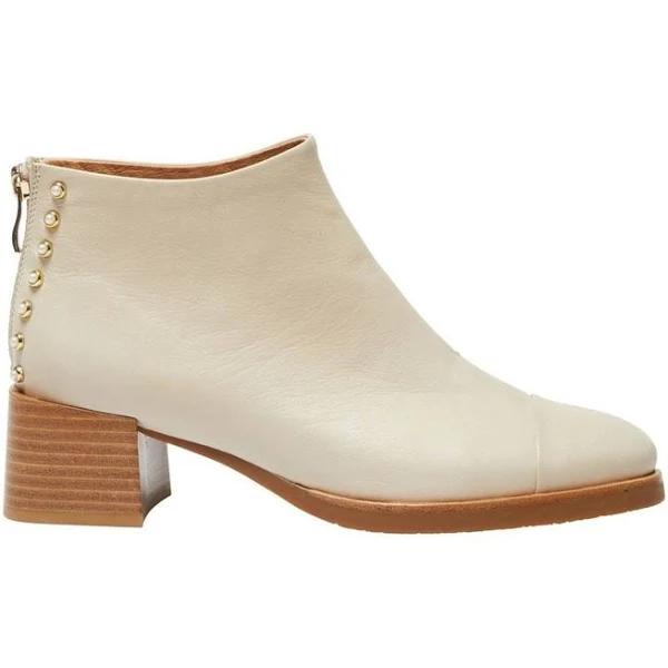 David Jones Jane Debster Aladdin Ankle Boot in Bone Glove, Size 42 EU