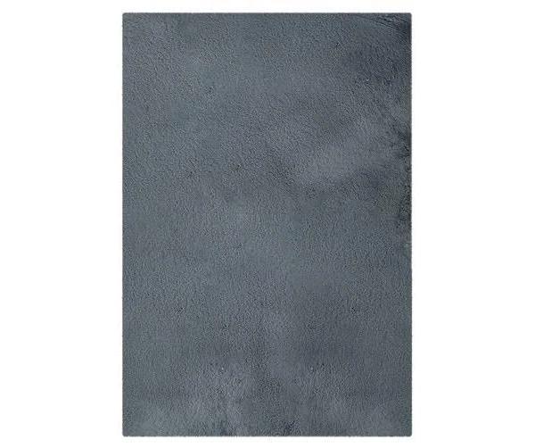 Azaliya Faux Rabbit Fur Floor Rug - Dark Grey - 120 x 180cm