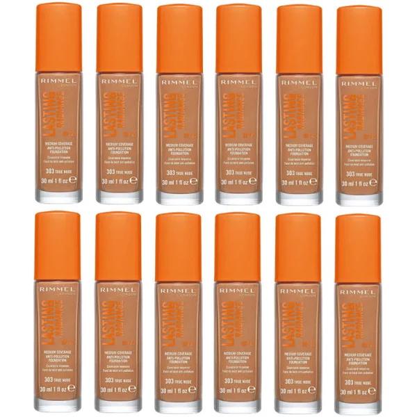 12 x Rimmel Lasting Radiance Foundation - 303 True Nude 30ml