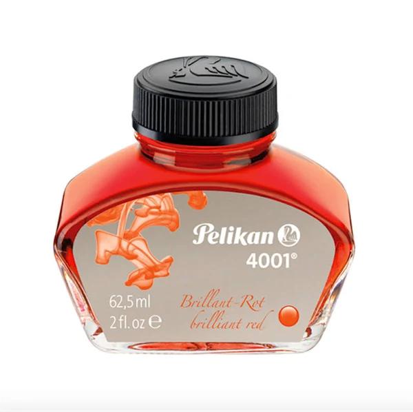 Pelikan 4001 Ink Bottle, 62.5ml, Brilliant Red, 329169