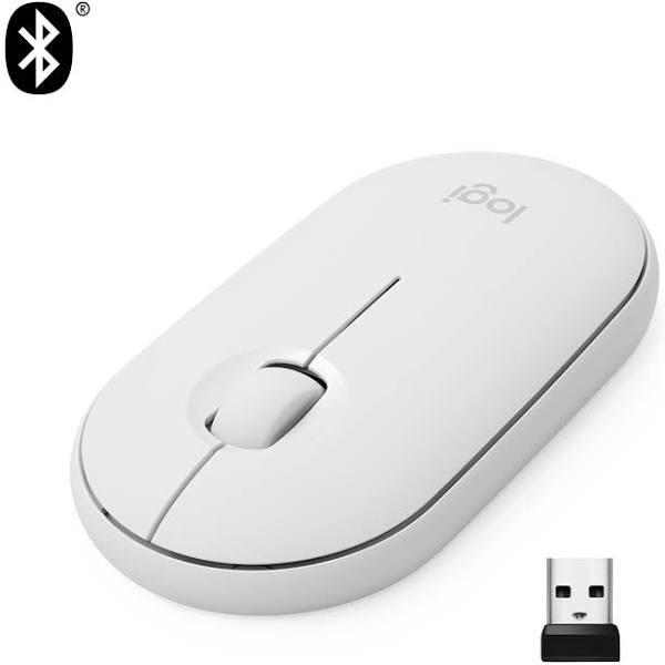 Logitech M350 Pebble Wireless Mouse - White