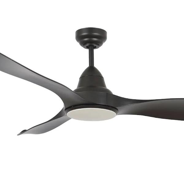 Martec Wave 52in 132cm DC Ceiling Fan With 18W LED CCT Light Matt Black