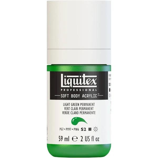 Liquitex Soft Body Acrylic Paints 59ml Light Green Permanent 312 (S2)