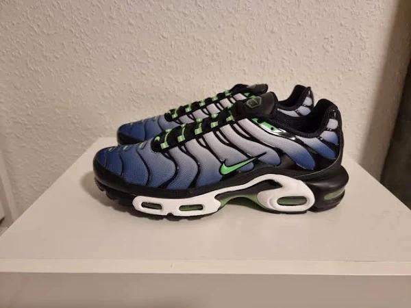 Nike Air Max Plus TN Icons 44.5 Shoes in Black/White/Deep Royal, Men's (Size 11.5)