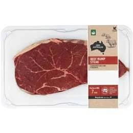 Woolworths Beef Rump Steak Medium 270g - 750g