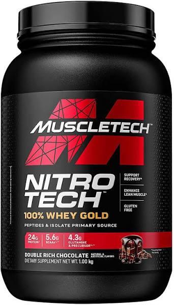 MuscleTech Nitro-Tech 100% Whey Gold - 2.2lbs Double Rich Chocolate