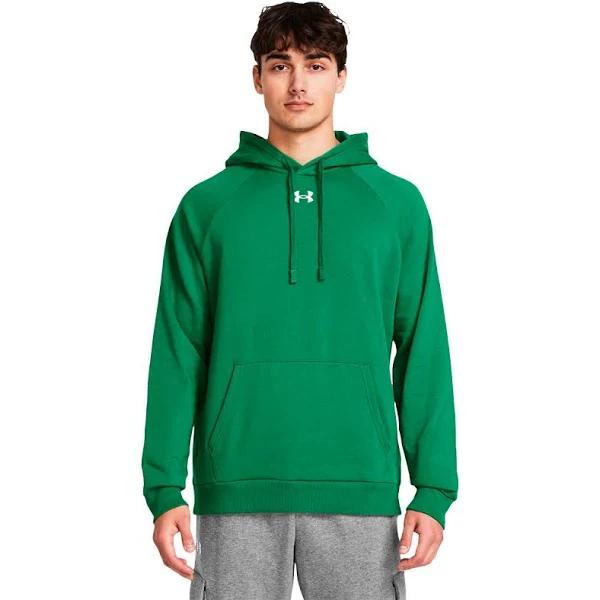 Under Armour Mens UA Rival Fleece Hoodie Green XL