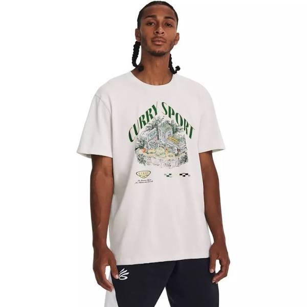 Under Armour Men's Curry Land Heavyweight Short Sleeve Green XS