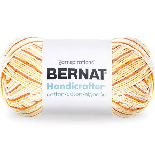 Bernat Handicrafter Cotton Yarn - Ombres Creamsicle