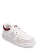 New Balance 480 Sneakers in White & Red