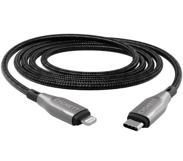 Cygnett Armoured Lightning To USB-C Cable 3M Black CY4671PCCCL