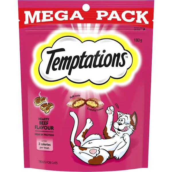 Temptations Cat Treats Hearty Beef 180g