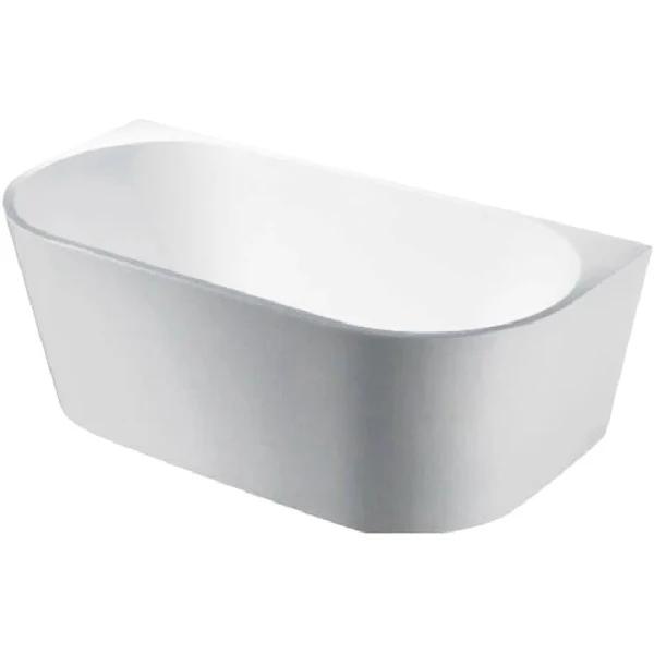 Elivia Freestanding Back to Wall Bath 1400x735x580mm Gloss White PBK-ELBT1400