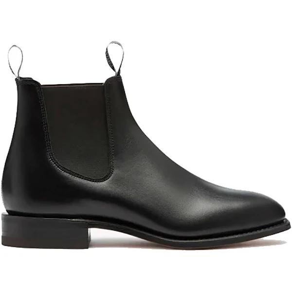 R.M. Williams Black Craftsman Chelsea Boots