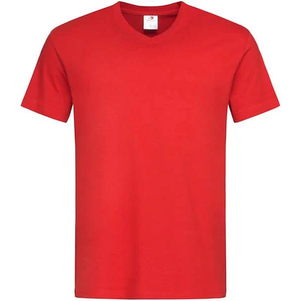 Stedman Classics Stedman Mens Classic V Neck Tee Scarlet Red S