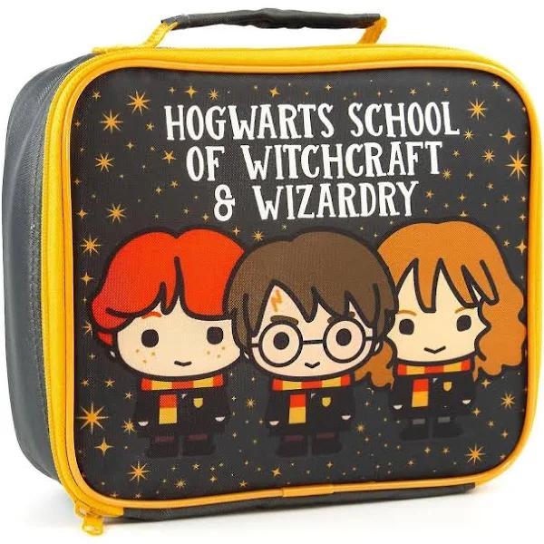 Harry Potter Chibi Lunch Bag and Bottle Set Black/Yellow One Size