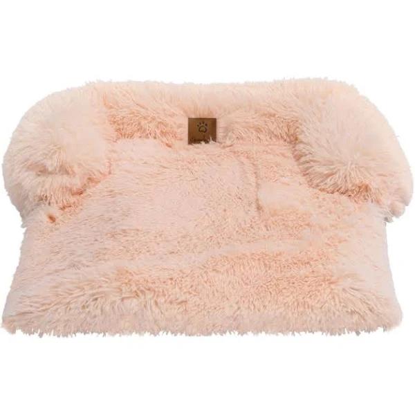 Charlie's Shaggy Faux Fur Bolster Sofa Protector Bed Soft Beige - Small