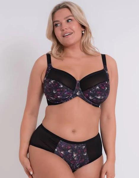 Curvy Kate WonderFully Full Cup Bra - Black Floral - 10g