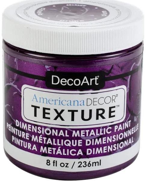 Americana Decor Texture Metallics 8oz - Plum