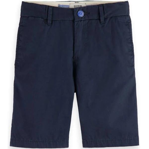 Scotch & Soda Kids Peached Cotton Chino Shorts Night / 16