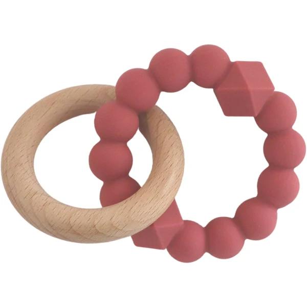 Jellystone Moon Teether - Dusty Pink