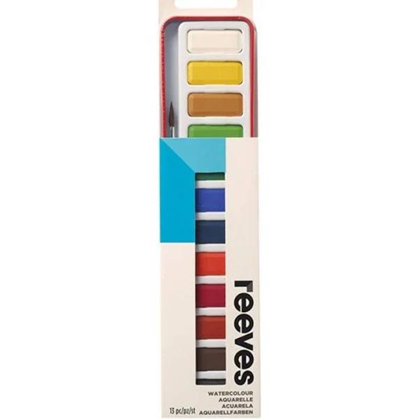 Reeves Watercolour 12 Colour Tin Set