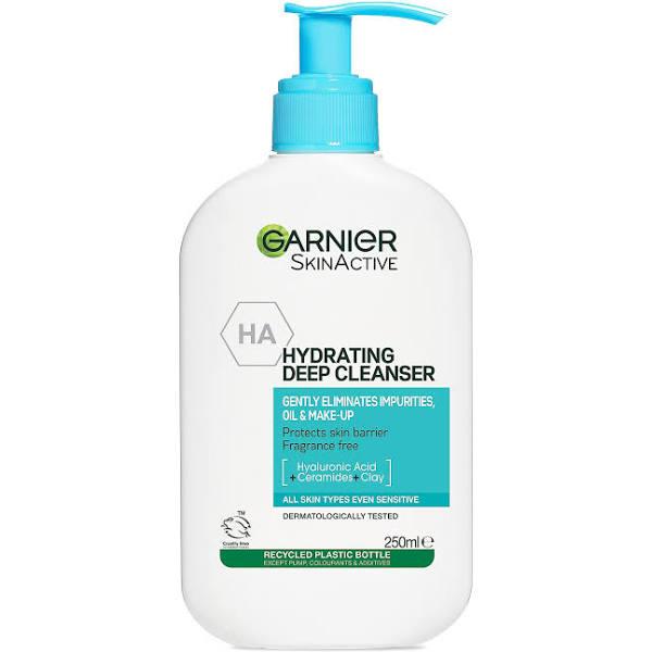 Garnier Gentle Hydrating Deep Face Cleanser Suitable For Sensitive Skin 250ml-Clear