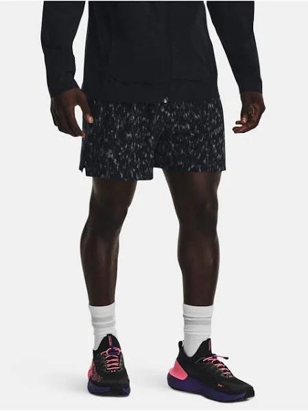 Under Armour Launch Elite 5inch Shorts Black Grey - S