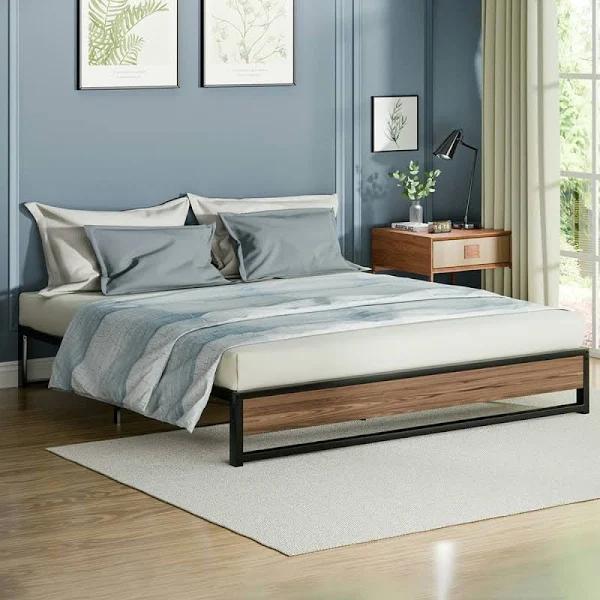 ALFORDSON Metal Bed Frame King Size Mattress Base Platform Foundation Wood