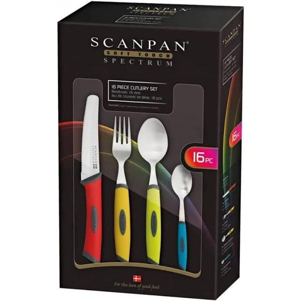 Scanpan Soft Touch Spectrum 16 Piece Cutlery Set - Coloured